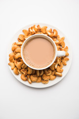 Cashew / Kaju shape biscuit was popular in childhood, tastes best with hot tea