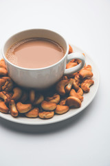 Cashew / Kaju shape biscuit was popular in childhood, tastes best with hot tea