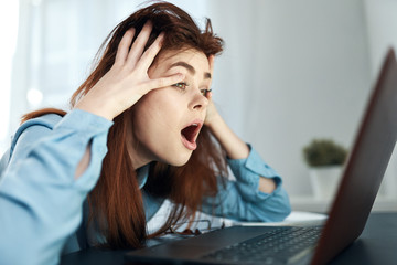 young woman with headache