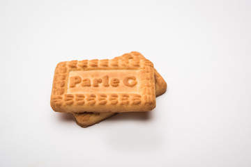 Nagpur, India - September 13, 2019: Parle G Biscuits popularly known as Chai-biscuit in India - editorial use