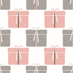 Seamless abstract retro geometric pattern.