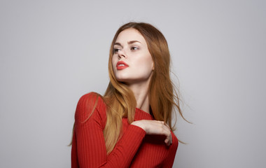 Fototapeta premium portrait of woman with perfect skin and makeup