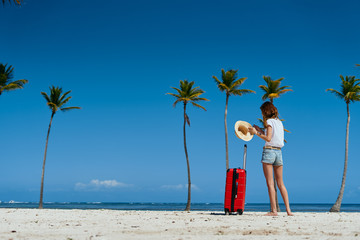 young woman on the beach