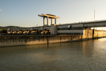 Obraz premium Melk Locks on the Danube River