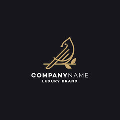  Cardinal Bird Logo Design Template