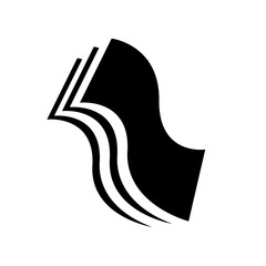 Stack of Paper icon vector logo stationery stacked papers template