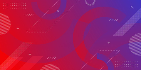 Abstract Creative geometric wallpaper. Trendy gradient shapes composition