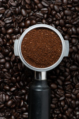 Coffee Beans and Ground