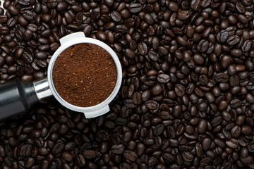 Coffee Beans and Ground