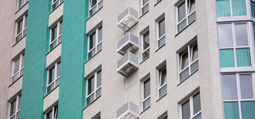 Windows of a new apartment building