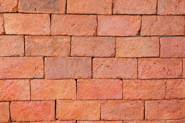 Brown bricks making into the background