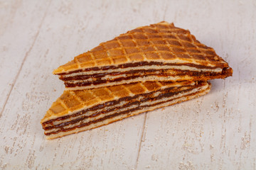 Sweet Waffle with jam