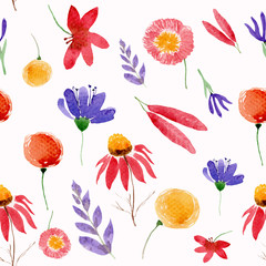 seamless floral pattern with flowers