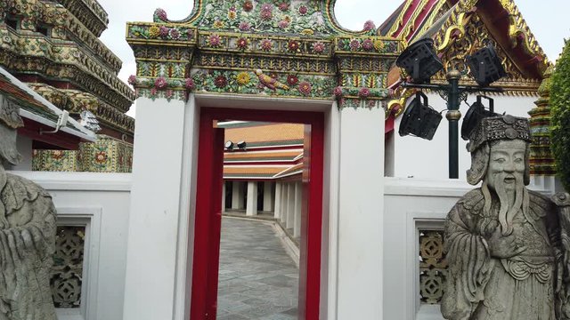 View Wat Pho are ancient remains important of Thailand