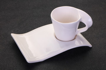 Empty ceramic cup