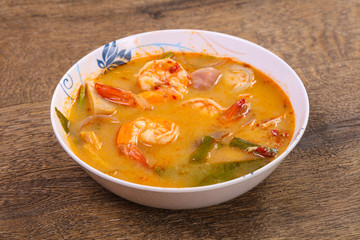 Famous Thai Tom Yam soup