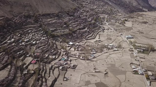Aerial View of Hoper Valley, Nagar, Pakistan