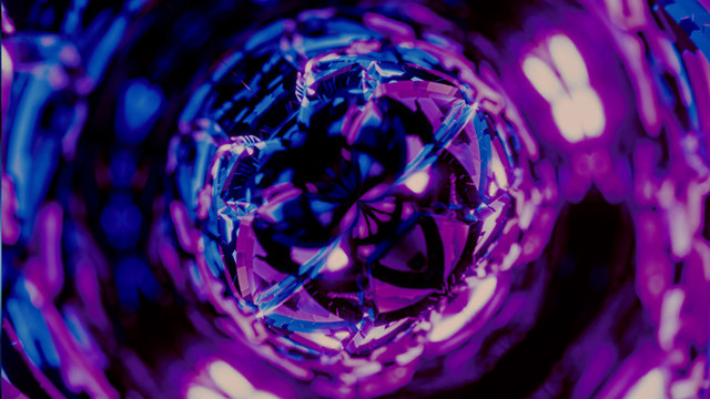 4K format abstract blue pink sphere dreamy background can be used for writing, VJ, meditation loop seamless - Powered by Adobe