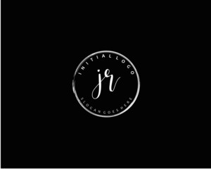 JR Initial letter logo template vector