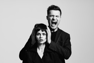 portrait of a man and woman