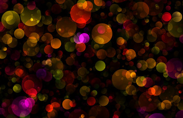 decorative gradient abstract circles decor