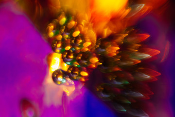 Colorful abstract background with little glass orbs 