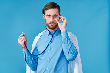 young doctor with stethoscope