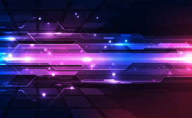 Abstract futuristic digital technology background. Illustration Vector