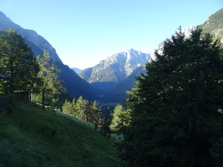 Fototapeta na wymiar berge und landschaftsidylle in slowenien