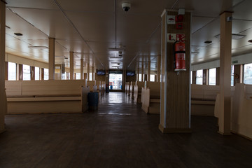 the view from ferryboat in the Istanbul.