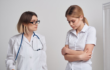 portrait of female doctor and nurse