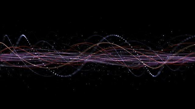 Intertwined Technology Fibers Animation Background, Loop, 4k