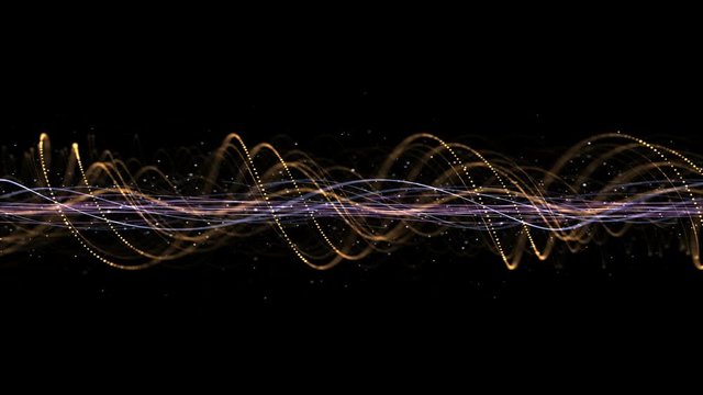 Intertwined Technology Fibers Animation Background, Loop, 4k