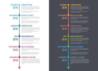 Timeline Infographics - obrazy, fototapety, plakaty