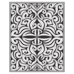 ornate floral illustration vector, carved, wallpaper.