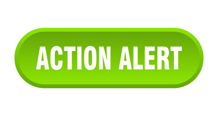 action alert button. action alert rounded green sign. action alert