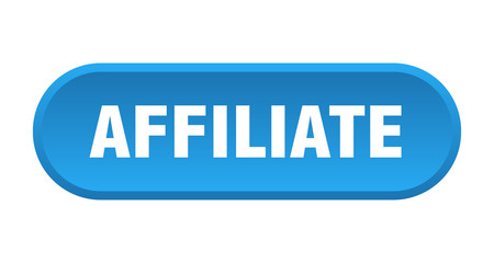 affiliate button. affiliate rounded blue sign. affiliate