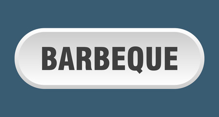 barbeque button. barbeque rounded white sign. barbeque