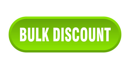 bulk discount button. bulk discount rounded green sign. bulk discount