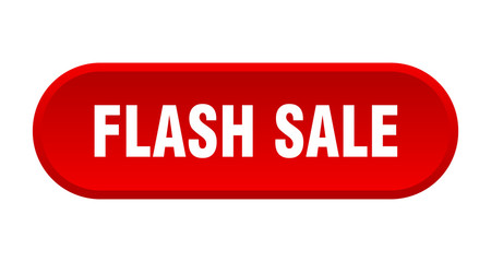flash sale button. flash sale rounded red sign. flash sale