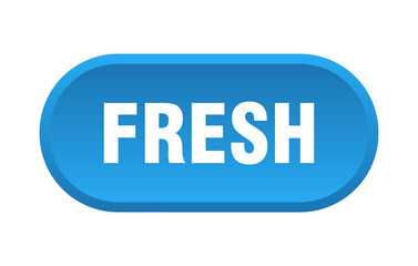 Fototapeta premium fresh button. fresh rounded blue sign. fresh