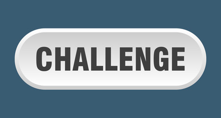 challenge button. challenge rounded white sign. challenge