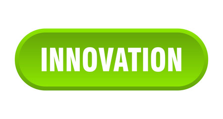 innovation button. innovation rounded green sign. innovation