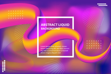 Abstract color liquid gradient - vector 