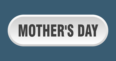 mother's day button. mother's day rounded white sign. mother's day