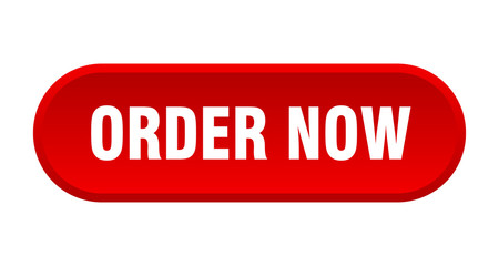 order now button. order now rounded red sign. order now