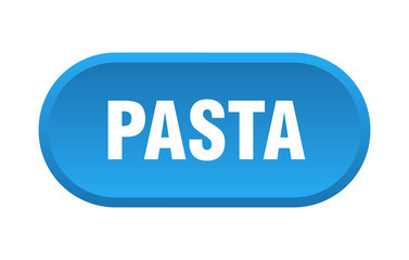 pasta button. pasta rounded blue sign. pasta