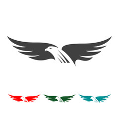 creative eagle head logo vector business concept