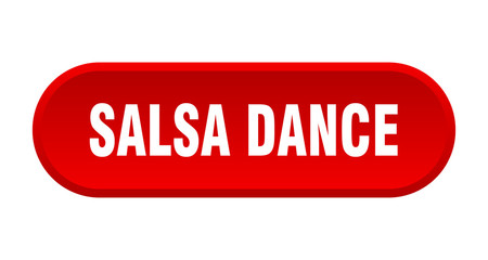 salsa dance button. salsa dance rounded red sign. salsa dance