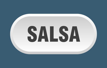 salsa button. salsa rounded white sign. salsa